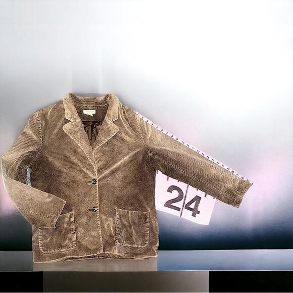 Limited Chino’s l Tan Corduroy Jacket, Blazer l 2 front pockets l 14 l EUC - Picture 9 of 13